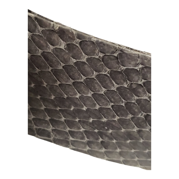 RARE JUDITH LIEBER Python Leather Metal Buckle Belt - Picture 15 of 15